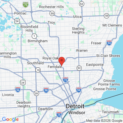 Map to  office in Hazel Park, MI
