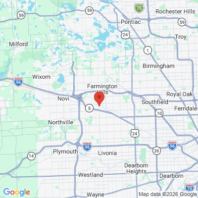 Map to  office in Farmington, MI