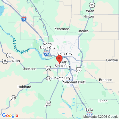 Map to  office in South Sioux City, NE