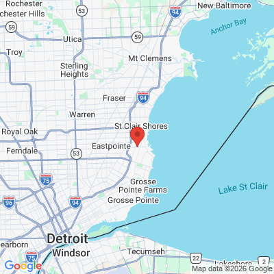 Map to  office in Saint Clair Shores, MI