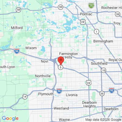 Map to  office in Farmington, MI