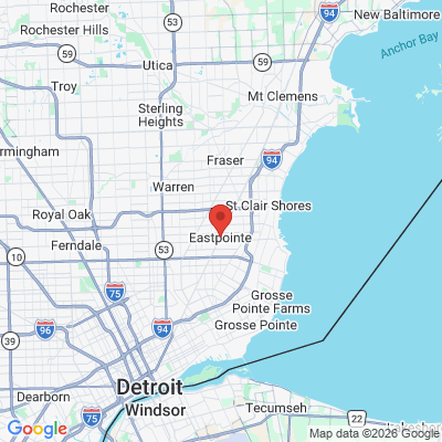 Map to  office in Eastpointe, MI