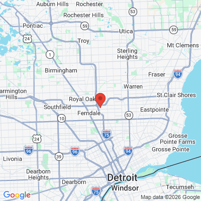 Map to  office in Hazel Park, MI
