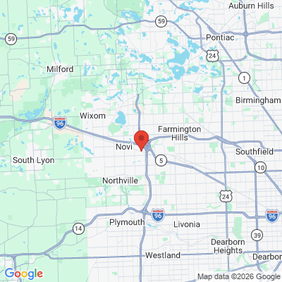 Map to  office in Novi, MI