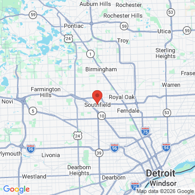 Map to  office in Southfield, MI