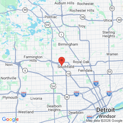 Map to  office in Southfield, MI