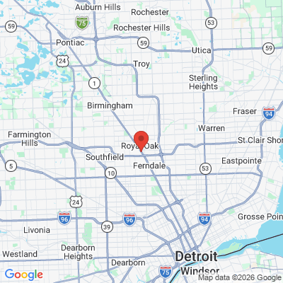 Map to  office in Royal Oak, MI