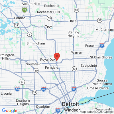 Map to  office in Madison Heights, MI