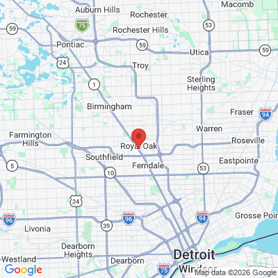 Map to  office in Royal Oak, MI