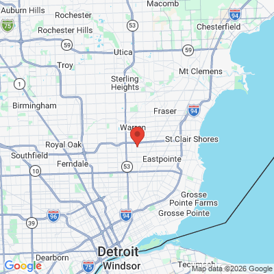 Map to  office in Warren, MI