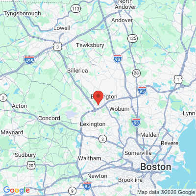 Map to  office in Burlington, MA
