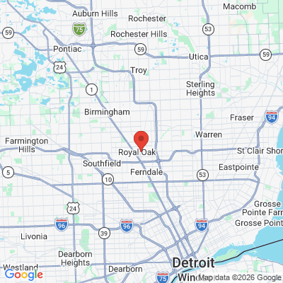 Map to  office in Royal Oak, MI