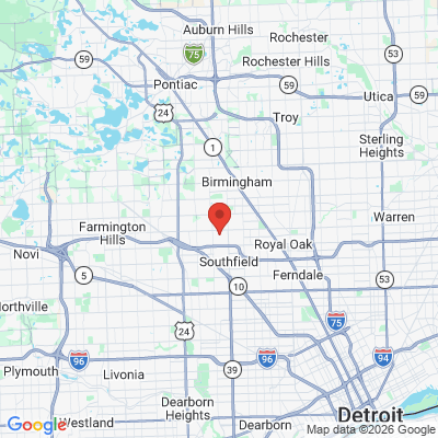 Map to  office in Southfield, MI