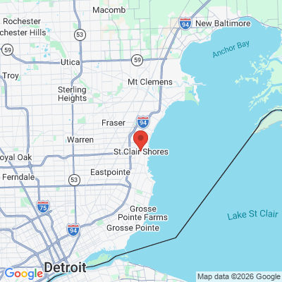 Map to  office in Saint Clair Shores, MI