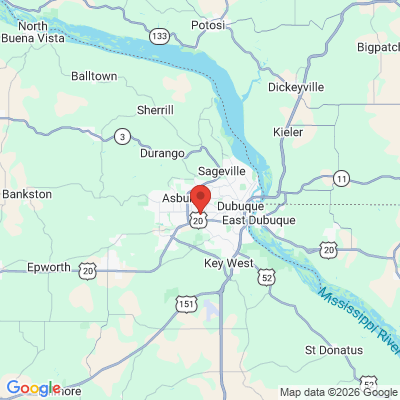 Map to  office in Dubuque, IA