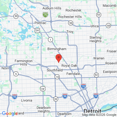 Map to  office in Southfield, MI
