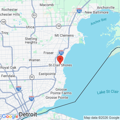 Map to  office in Saint Clair Shores, MI