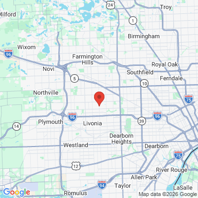 Map to  office in Livonia, MI
