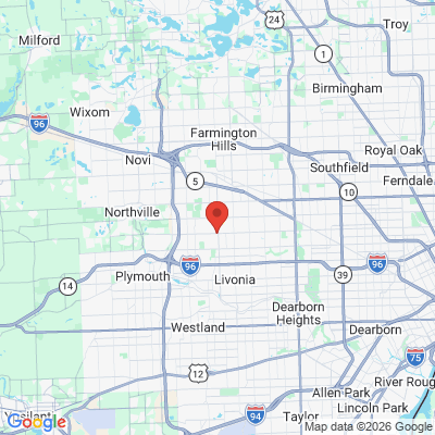 Map to  office in Livonia, MI