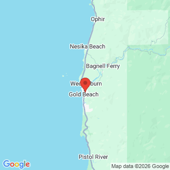 Map to Jey Dental-Curry Health Network office in Gold Beach, OR