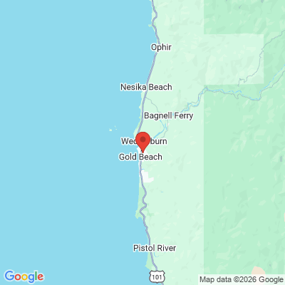 Map to  office in Gold Beach, OR