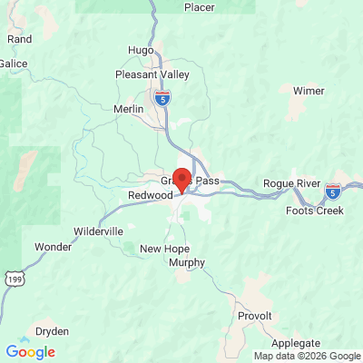 Map to  office in Grants Pass, OR