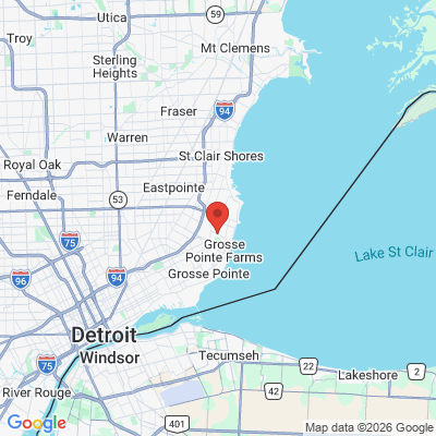 Map to  office in Grosse Pointe, MI
