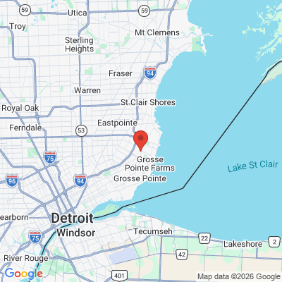 Map to  office in Grosse Pointe Woods, MI