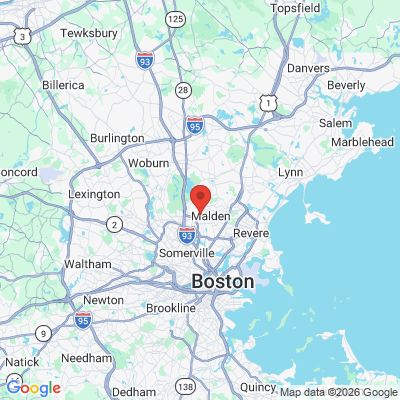 Map to  office in Malden, MA