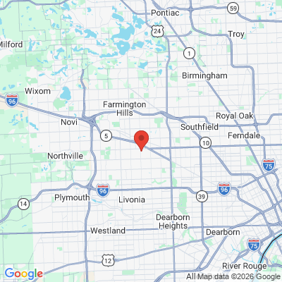 Map to  office in Livonia, MI