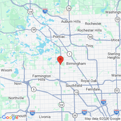 Map to  office in Bloomfield Hills, MI