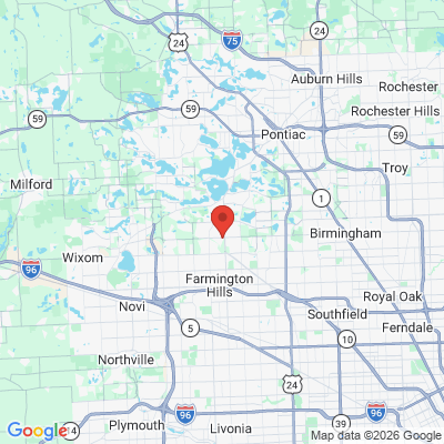 Map to  office in West Bloomfield Township, MI