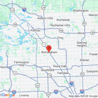 Map to  office in Birmingham, MI