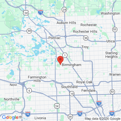 Map to  office in Bloomfield Hills, MI