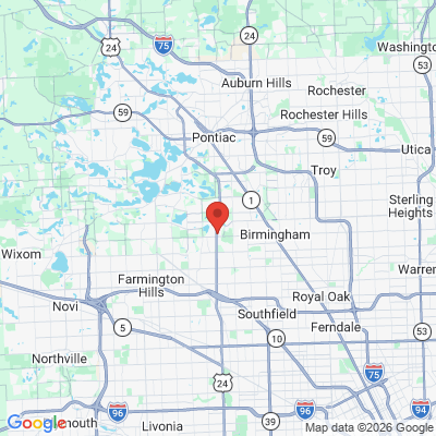 Map to  office in Bloomfield Hills, MI