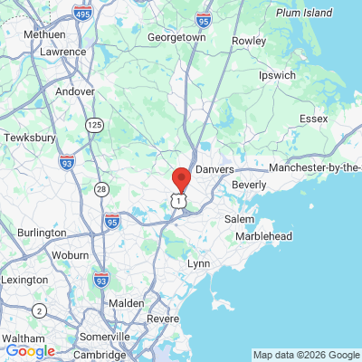 Map to  office in Peabody, MA