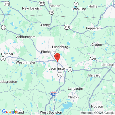 Map to  office in Leominster, MA
