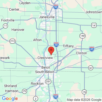 Map to Beloit Dental  office in Beloit, WI