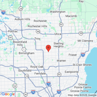 Map to  office in Sterling Heights, MI
