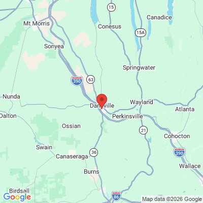 Map to  office in Dansville, NY