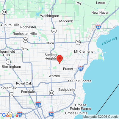 Map to  office in Sterling Heights, MI