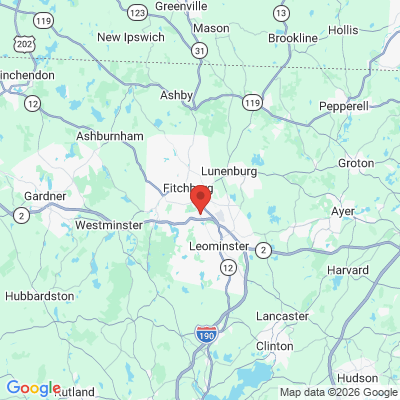Map to  office in Fitchburg, MA