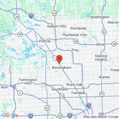 Map to  office in Bloomfield Endodontics