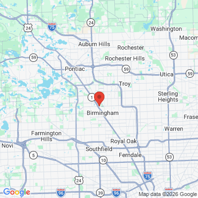 Map to  office in Bloomfield Hills, MI