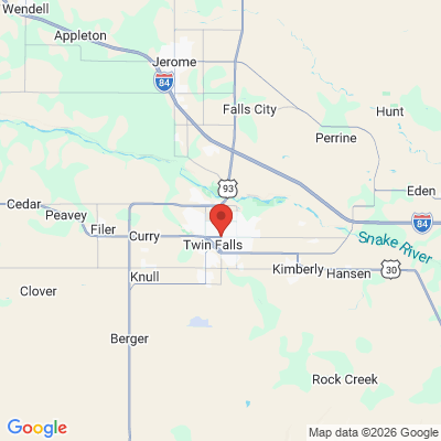 Map to  office in Twin Falls, ID