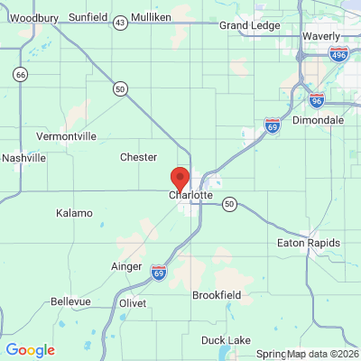 Map to  office in Charlotte, MI