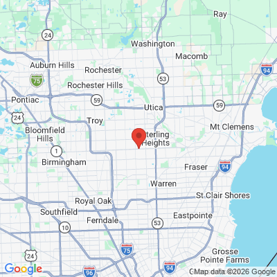 Map to  office in Sterling Heights, MI