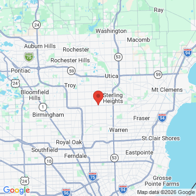 Map to  office in Sterling Heights, MI