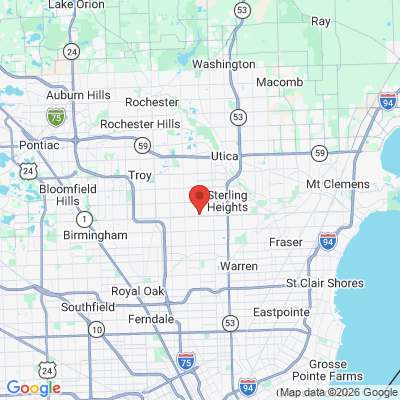 Map to  office in Sterling Heights, MI