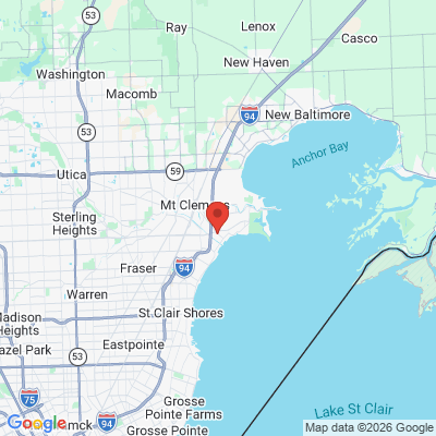 Map to  office in Harrison Township, MI
